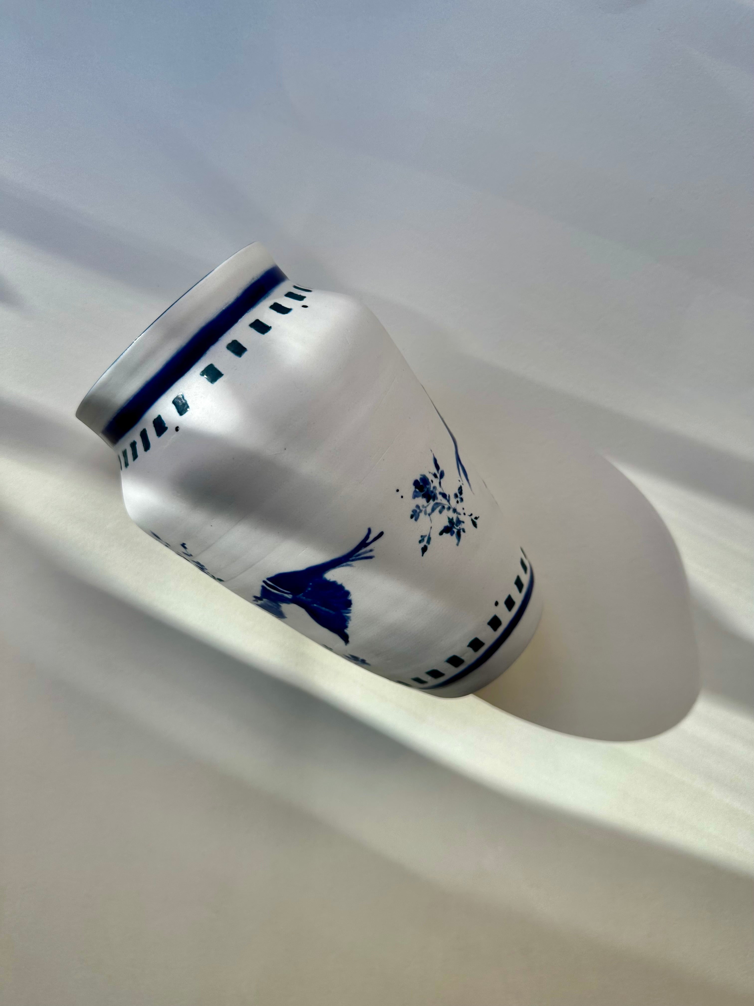 BIRDS and ROSES, INDIGO Blue