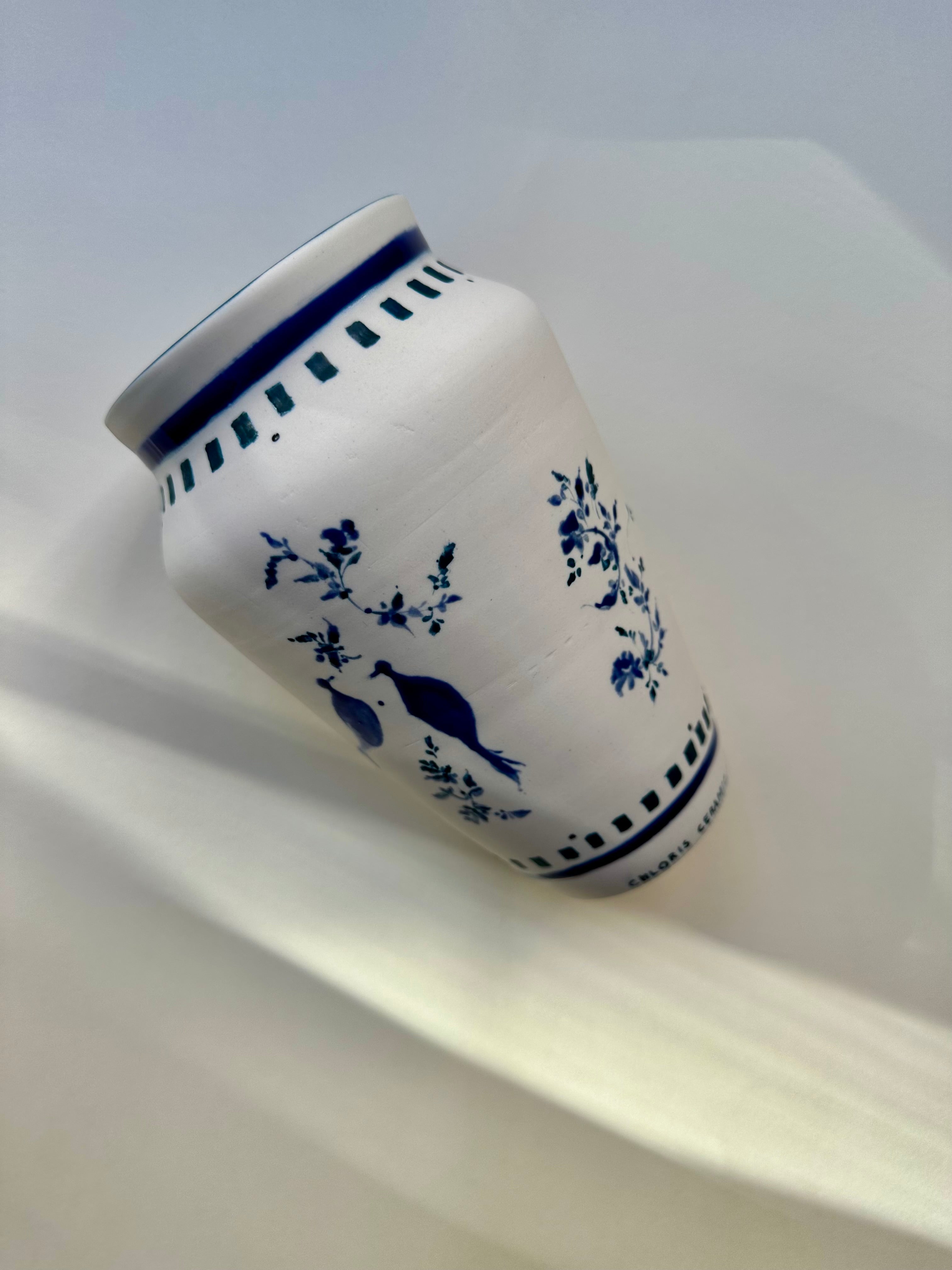 BIRDS and ROSES, INDIGO Blue