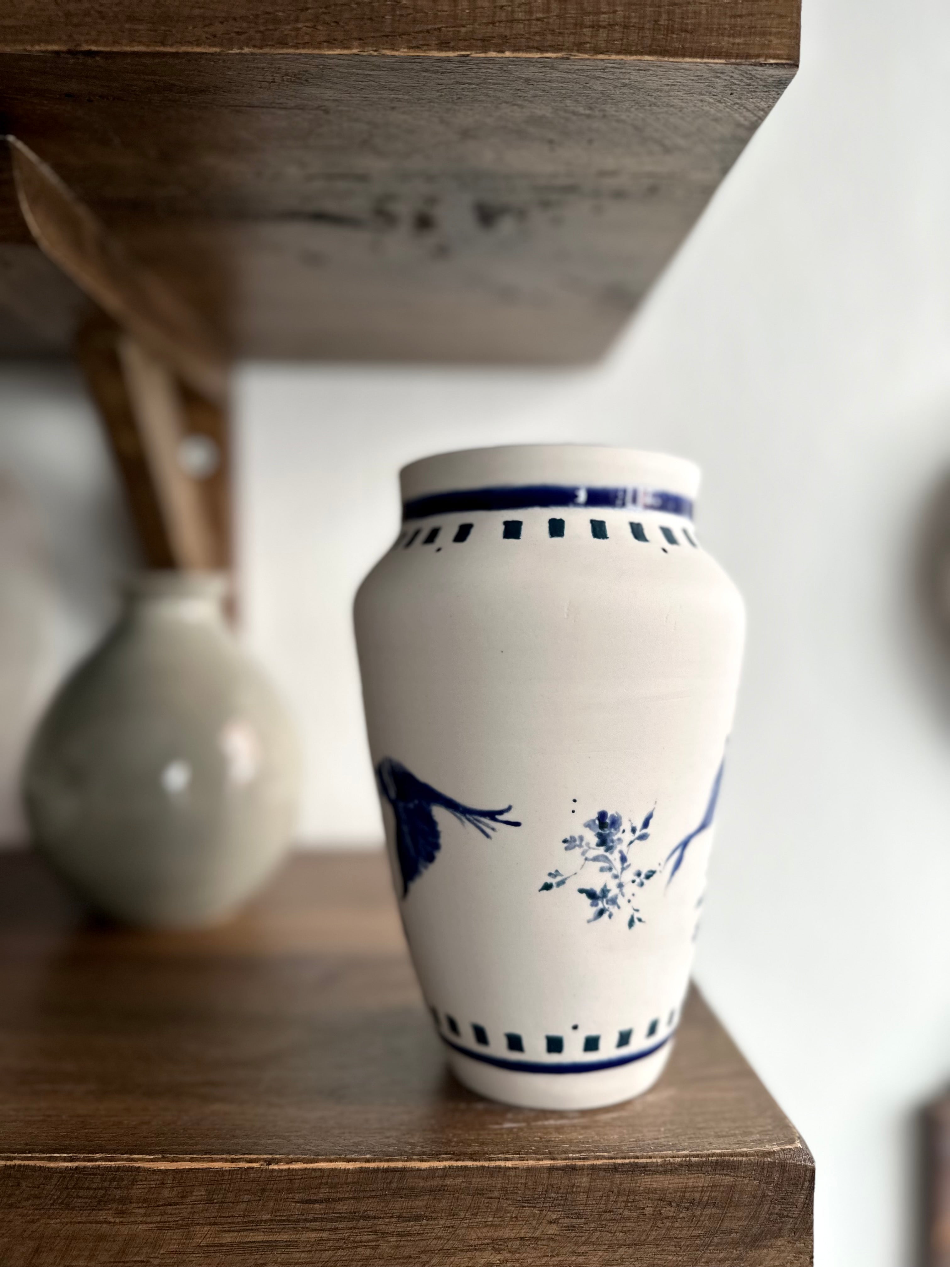 BIRDS and ROSES, INDIGO Blue