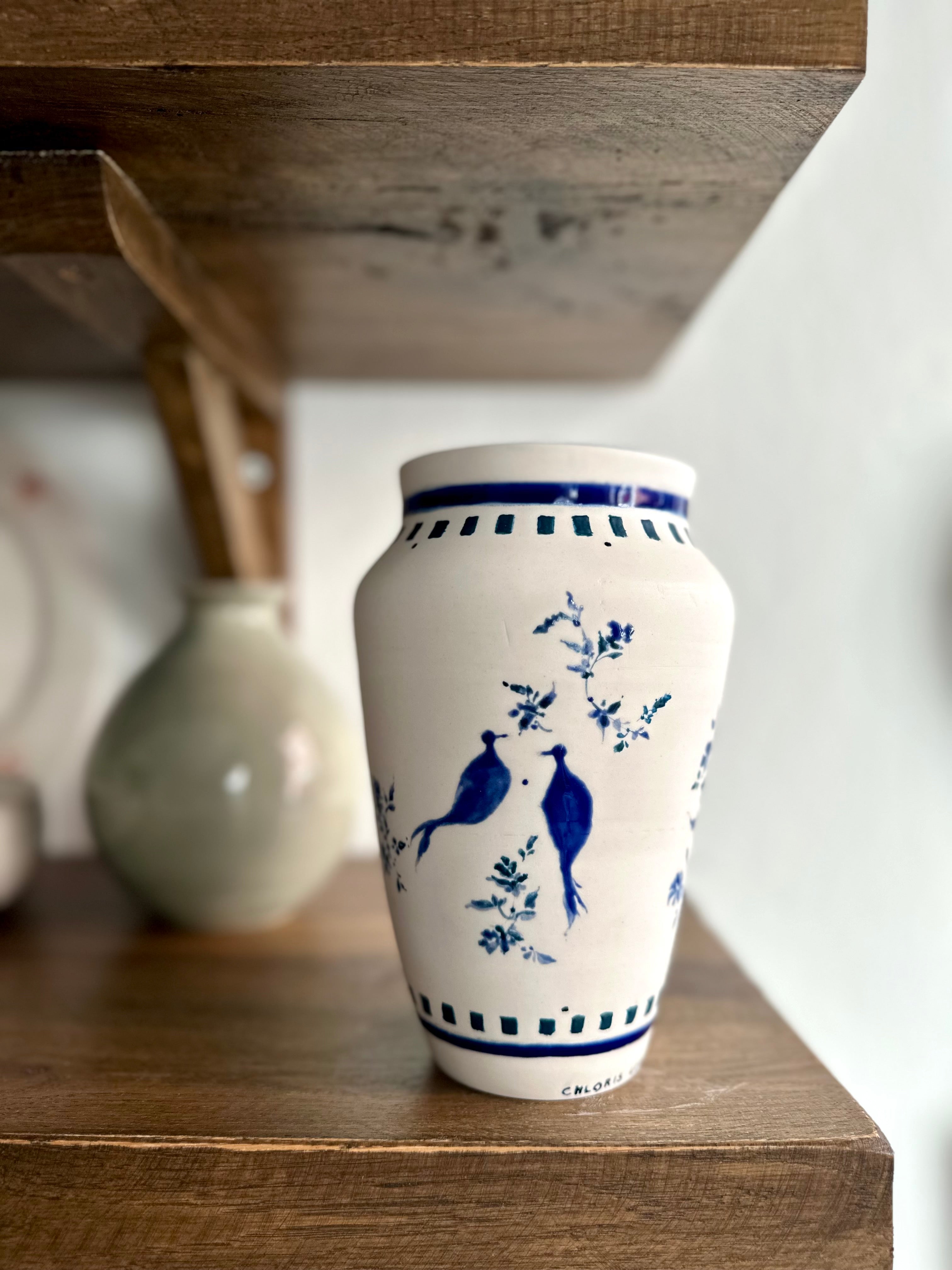 BIRDS and ROSES, INDIGO Blue